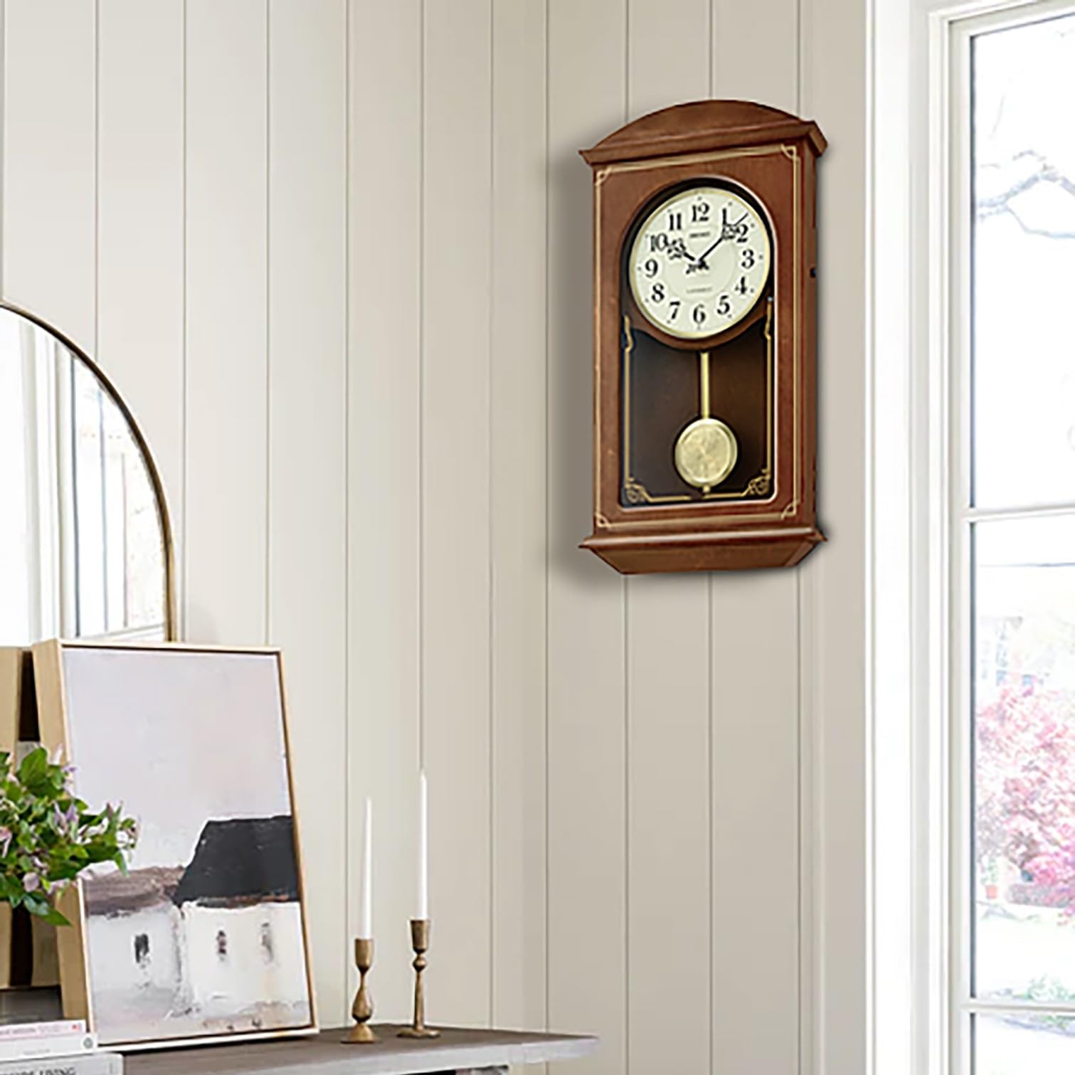 Amazon.com: SEIKO QXM610BLH 18 Melodies Pendulum Wall Clock, 18.1